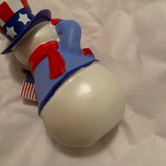 HALLMARK HOLIDAY ORNAMENT COLLECTION 2012 THE PATRIOTIC SNOWMAN NEVER USED - Picture 12 of 17